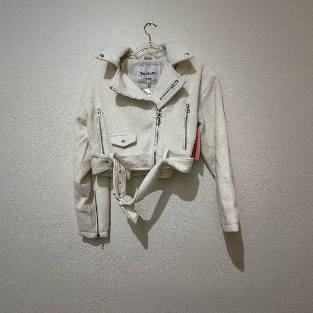 Juicy Couture White Jacket Cropped Design